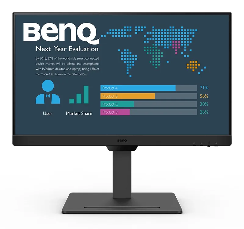 Full HD 24 Monitor GW2490T - Beeldscherm 100Hz - IPS - Full HD - 99% sRGB - EyeCare - 24 inch - Ergo Design- In hoogte verstelbaar van BenQ, Zwart – cover