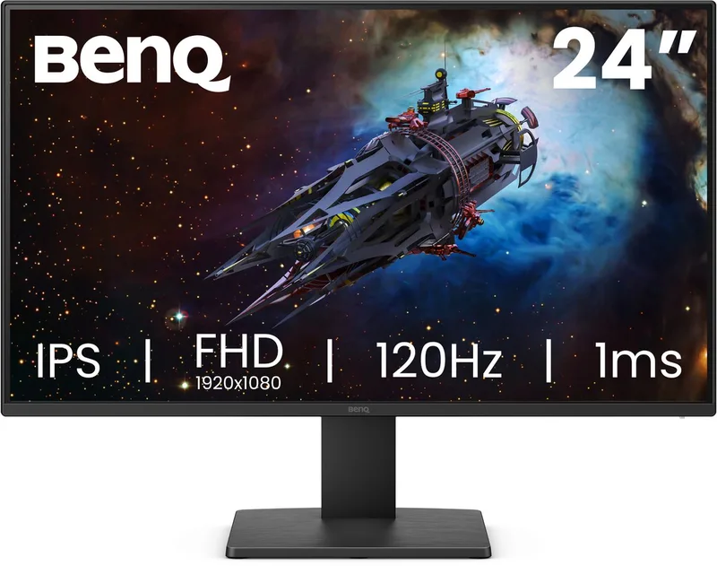 GW2491P Monitor met Speakers - 24 Inch Full HD IPS Scherm - 120Hz - 1ms MPRT - Eye Care - DisplayPort & HDMI by BenQ, Black – cover
