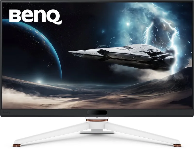 MOBIUZ EX271Q 27” 2K 180Hz Gaming Monitor - 1ms MPRT - DP 1.4 - HDMI 2.0 - 65W USB-C - 95% P3 - DisplayHDR 400 - Freesync - KVM - Pixsoul Engine - Remote Controller van BenQ, Zwart, Wit – cover