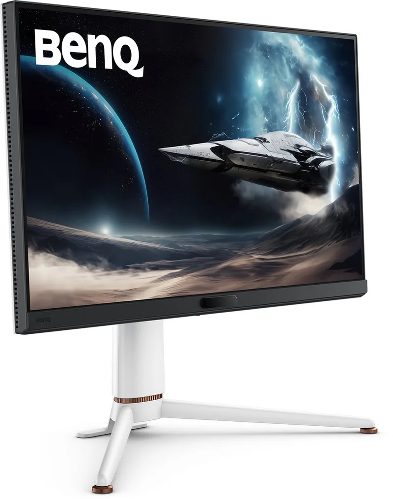 MOBIUZ EX271U 27” 4K 165 Hz Gaming Monitor - eARC - 1ms GtG - DP 1.4 - HDMI 2.1 - 65W USB-C - 95% P3 - DisplayHDR 400 - Freesync Premium - KVM - Pixsoul Engine - Afstandsbediening van BenQ, Zwart, Wit – cover