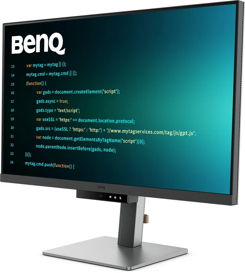 RD320U 32” 4K Eye-Care Programmeermonitor met 2000:1 contrastratio - Nano Matte Panel - MoonHalo - 90W USB-C - Codeermodi - Night Hours Protection - Ergonomisch design- Eye Care-technologie van BenQ, Zwart – cover