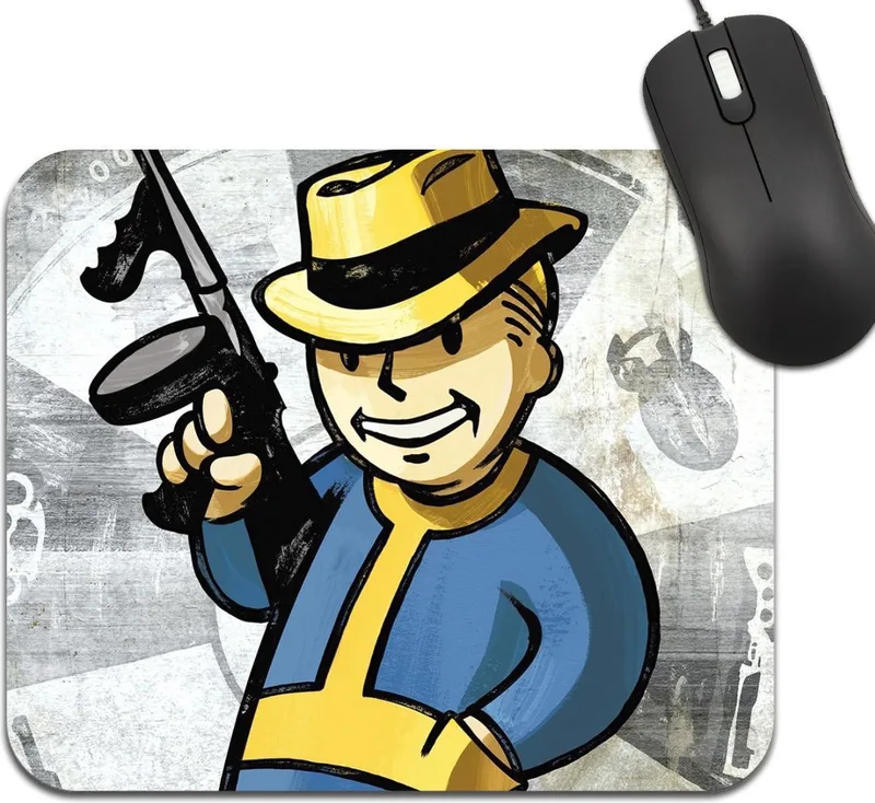 Fallout 4 Logo Mouse Mat van Bethesda Softworks, Yellow_colour – cover
