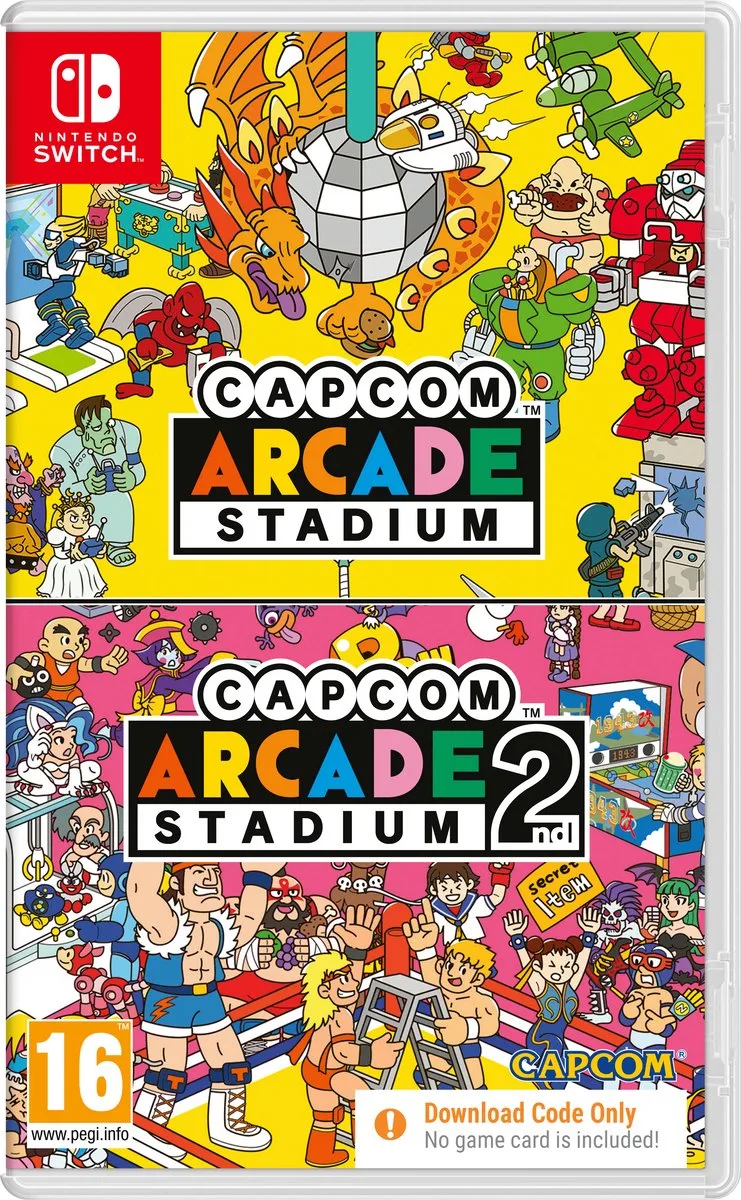 Arcade Stadium 1+2 - Nintendo Switch (Code in Box) de Capcom, Nintendo Switch – jaquette