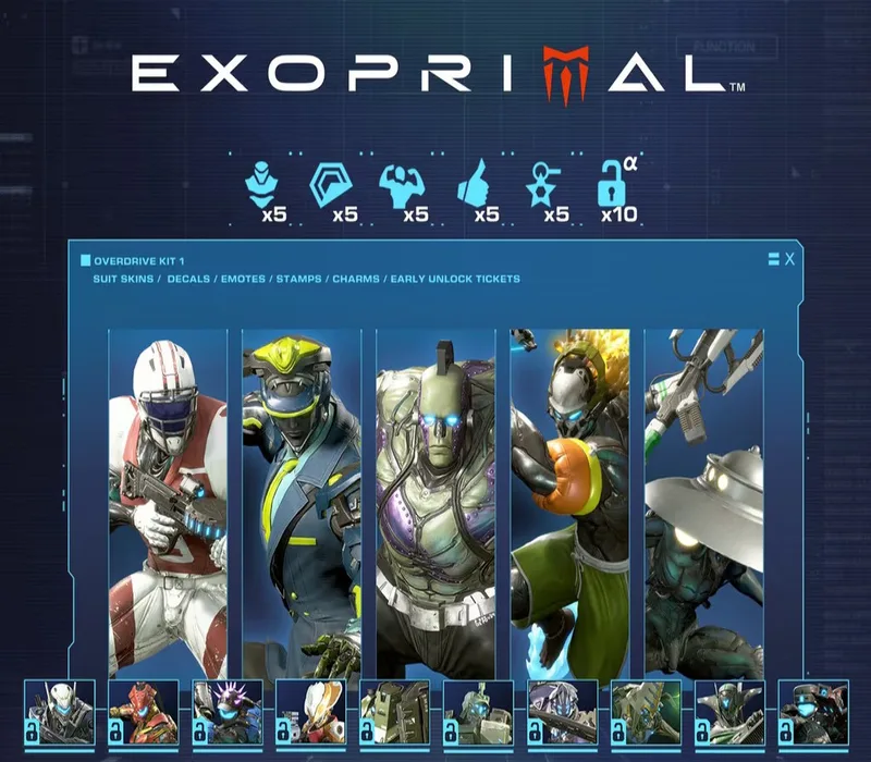 Exoprimal – Overdrive Kit 1 DLC Bundle by Capcom – cover