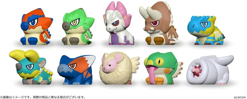 Monster Hunter Finger Puppet Monster Blind Box - Vol. 1 (Complete Set) de Capcom – jaquette