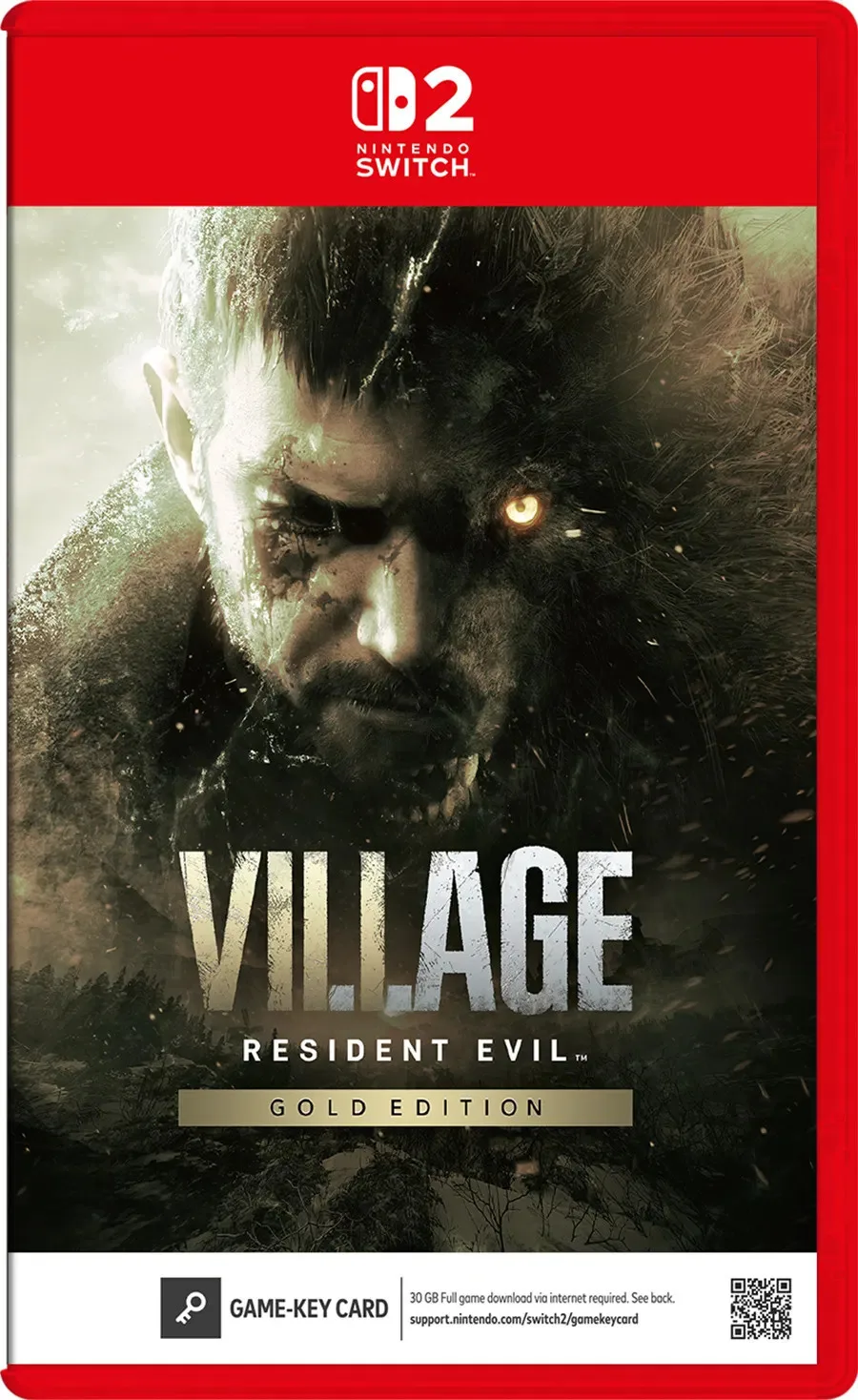 Resident Evil VIII Village Gold Edition från Capcom, Nintendo Switch 2 – omslag
