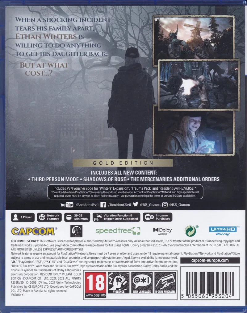 Resident Evil Village - Gold Edition van Capcom, PS5 – cover