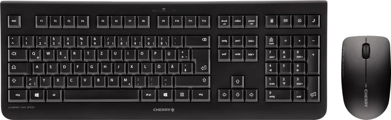 DW 3000 toetsenbord RF Draadloos Zwart van Cherry, Zwart, DE – cover