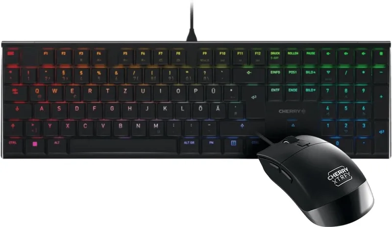 Gaming Combo Cherry MX 10.0N MX Speed Qwerty US + M50 Gaming Muis - RGB van Cherry, Zwart – cover