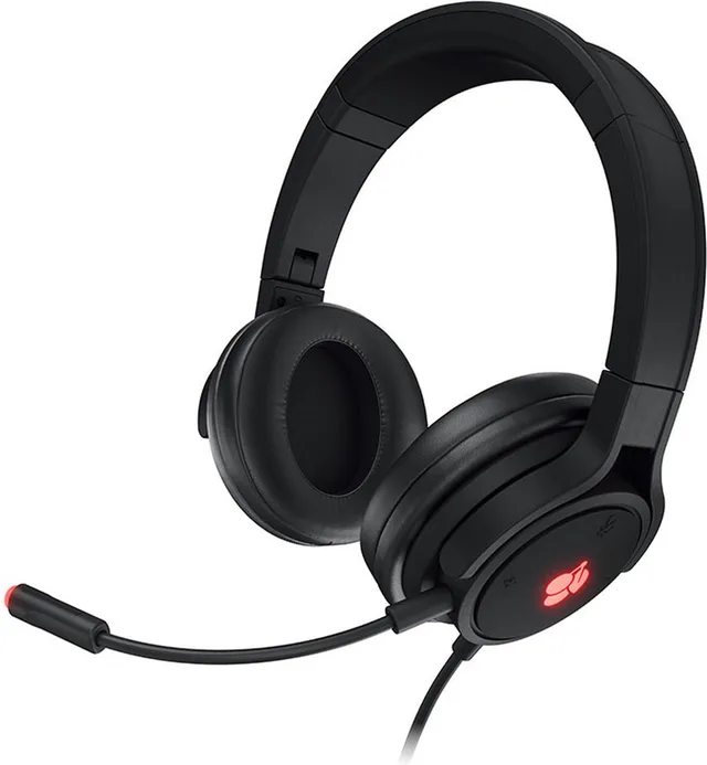 Headphones with Microphone Cherry JA-2200-2 Black