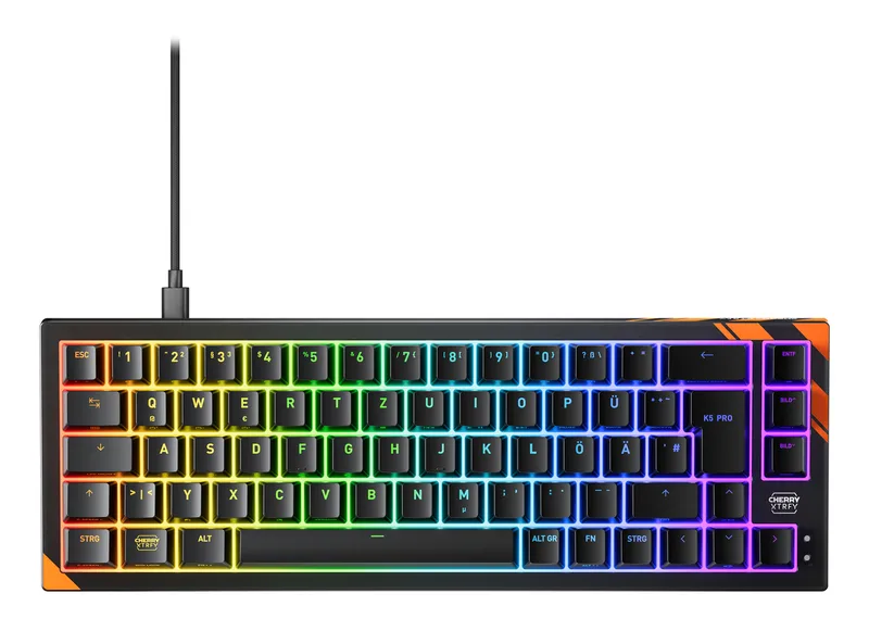 K5 PRO TMR Tastatur RGB Wired DE TKL 65% sw by Cherry – cover