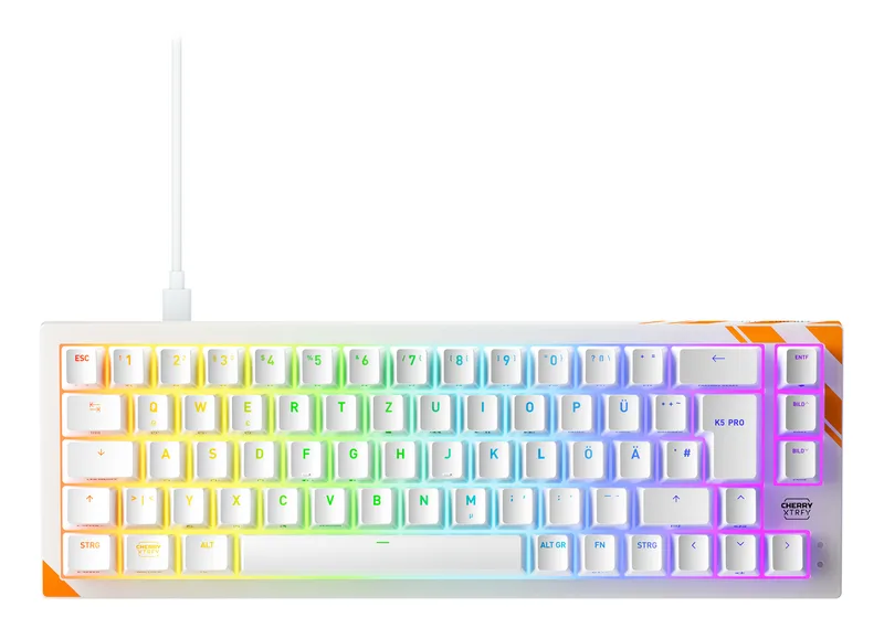 K5 PRO TMR Tastatur RGB Wired DE TKL 65% wß by Cherry – cover
