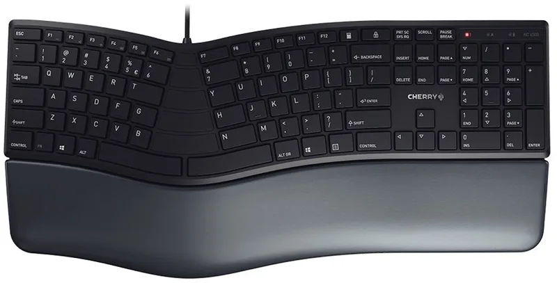 KC 4500 ERGO toetsenbord USB Zwart de Cherry, Noir, US – jaquette