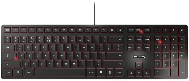 KC 6000 Slim toetsenbord USB Zwart van Cherry, Zwart, US – cover