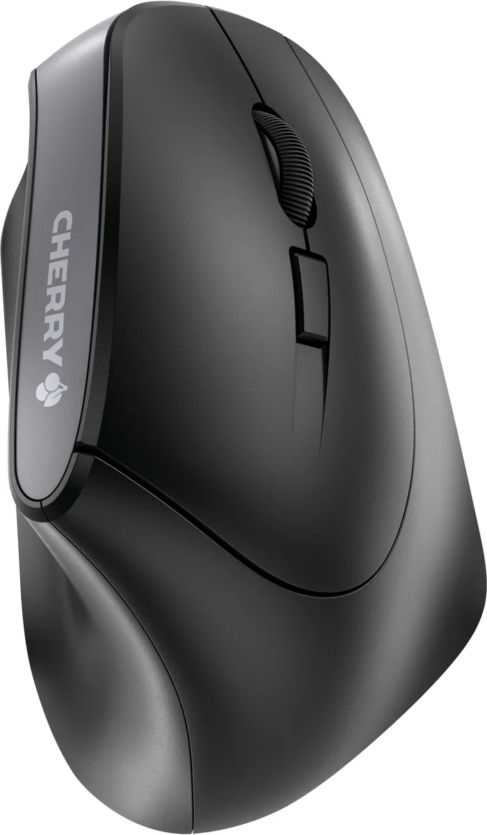 MW 4500 - Muis - ergonomisch - rechtshandig - optisch - 6 knoppen - draadloos - 2.4 GHz - USB draadloze ontvanger de Cherry, Noir – jaquette