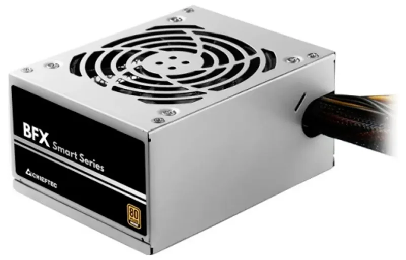 BFX Smart Series 450W Voeding - 450 Watt - 90 mm - ATX 2.3 - 80 Plus 80 PLUS Bronze by Chieftec, Silver – cover