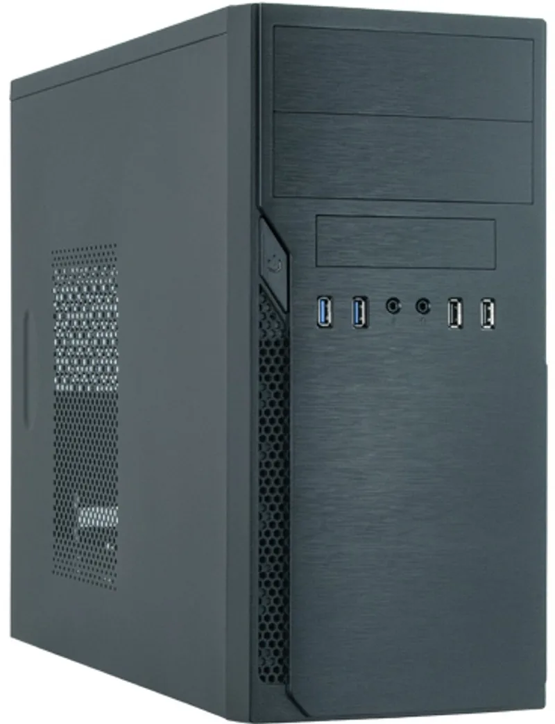 Elox // Black, 2xUSB 3.0, 2x USB 2.0, w/o PSU by Chieftec, Black – cover