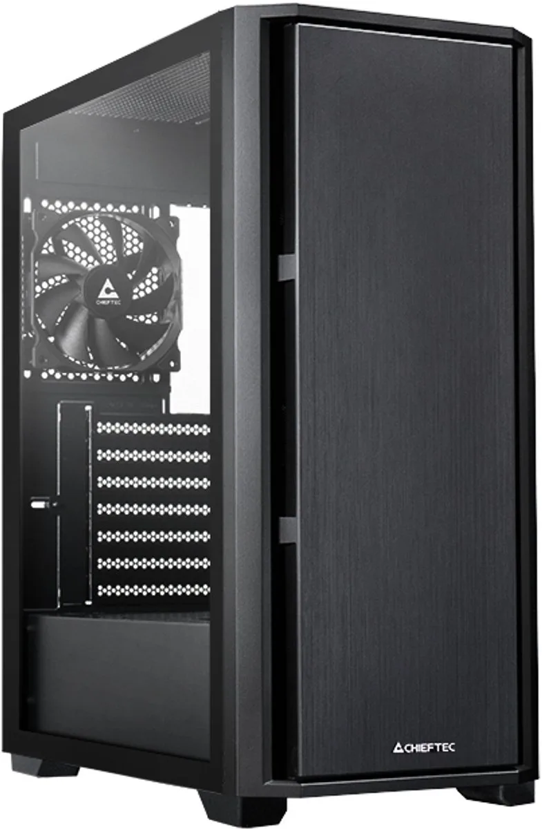 Pro Midi Tg Computerbehuizing Voor Pc-Gaming Atx Zonder Voedingsadapter van Chieftec, Transparant – cover