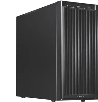UNI BW-01B-OP - Midi-Tower - ATX, M-ATX, Mini-ITX - Closed - 1x USB 3.2 type-C - incl. 1x 120mm PWM HDB Fan by Chieftec, Black – cover 1 of 2