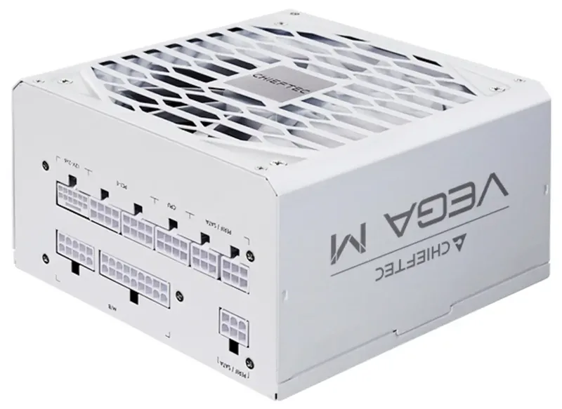 VEGA M PPG-1000-CW - power supply - 1000 Watt Voeding - 1000 Watt - 135 mm - ATX - 80 Plus 80 PLUS Gold by Chieftec, White – cover