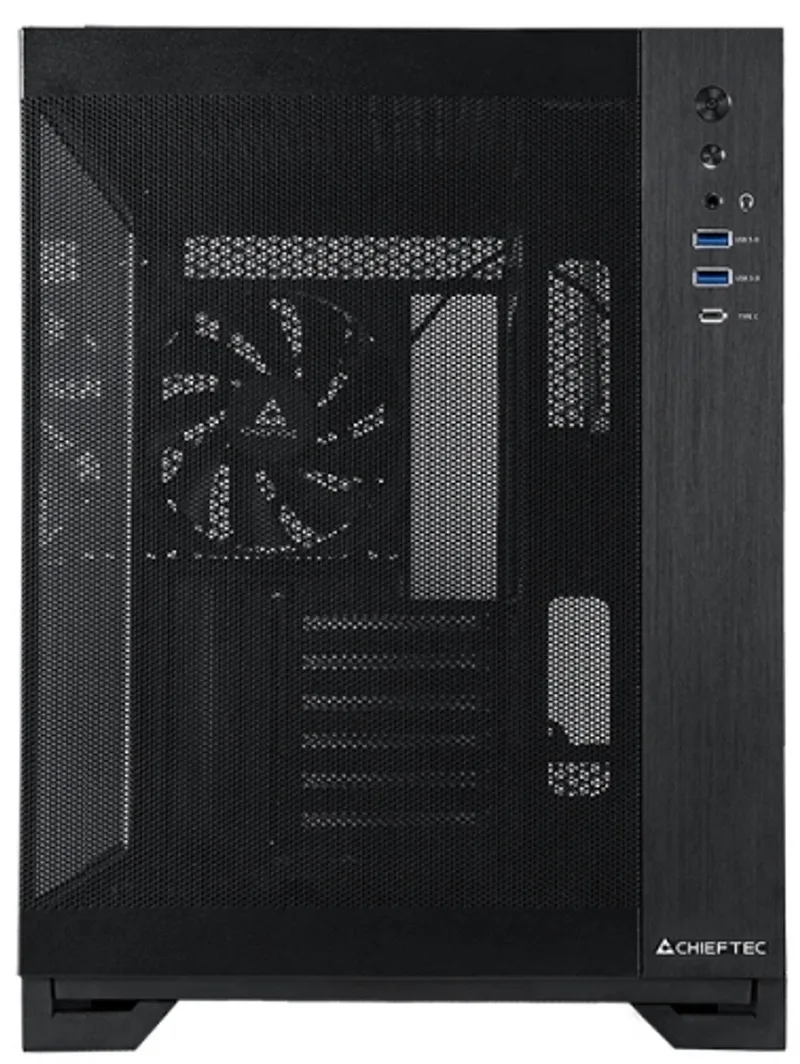 VISIO AIR GM-30B-M-OP Serie - ATX Behuizing - Met Venster - Zonder Voeding van Chieftec, Zwart – cover