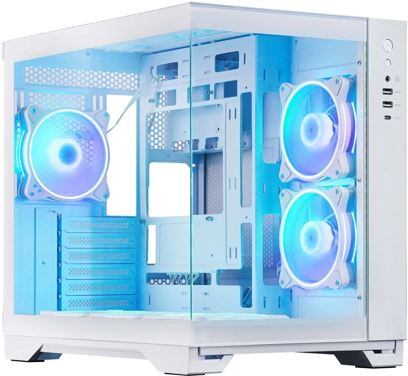 Visio Behuizing Voor Atx Pc Met Argb-Venster Zonder Voeding, Wit van Chieftec, Transparant – cover