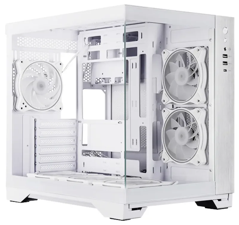 Visio Behuizing Voor Atx Pc Met Argb-Venster Zonder Voeding, Wit fra Chieftec, Gennemsigtig – cover 2 af 2