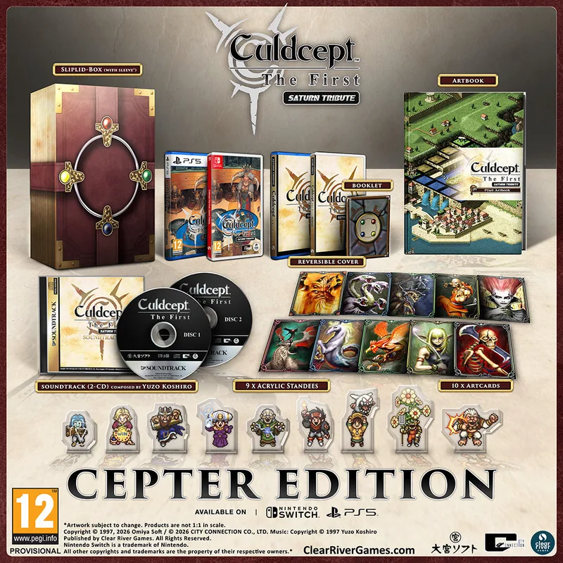 Culdcept The First Saturn Tribute Cepter Edition van Clear River Games, PS5 – cover
