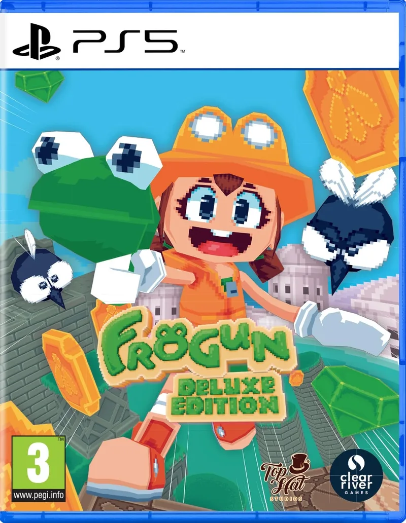 Frogun Deluxe Edition de Clear River Games, PS5 – jaquette