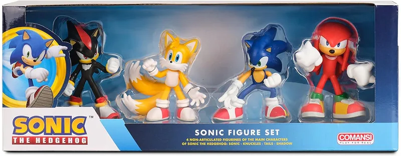 Sonic The Hedgehog Figure Set - Shadow, Tails, Sonic & Knuckles by Comansi – cover