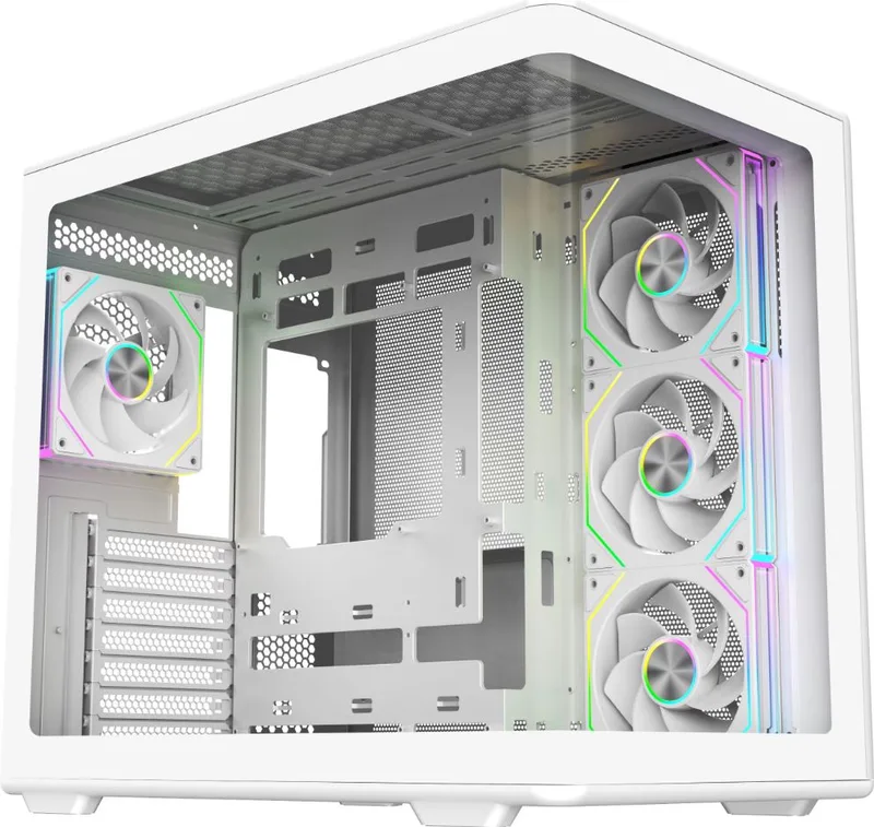 Elite 600 4x ARGB fans White - Behuizing van Cooler Master – cover