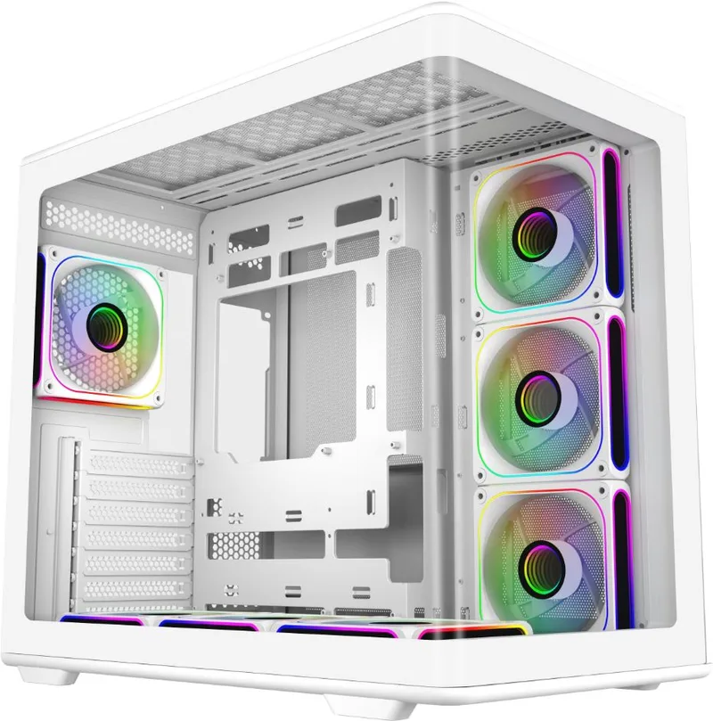 Elite 600 7x ARGB fans met hub White - Behuizing by Cooler Master – cover