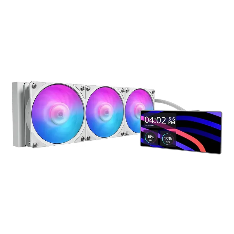 MasterLiquid Core LCD 6" 360 White ARGB - Waterkoeler från Cooler Master – omslag