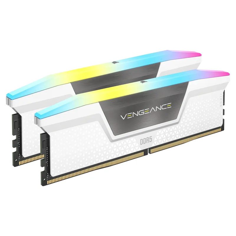 32GB CORSAIR PC 6400 CL32 KIT (2x16GB) VENGEANCE RGB W retail de Corsair – jaquette