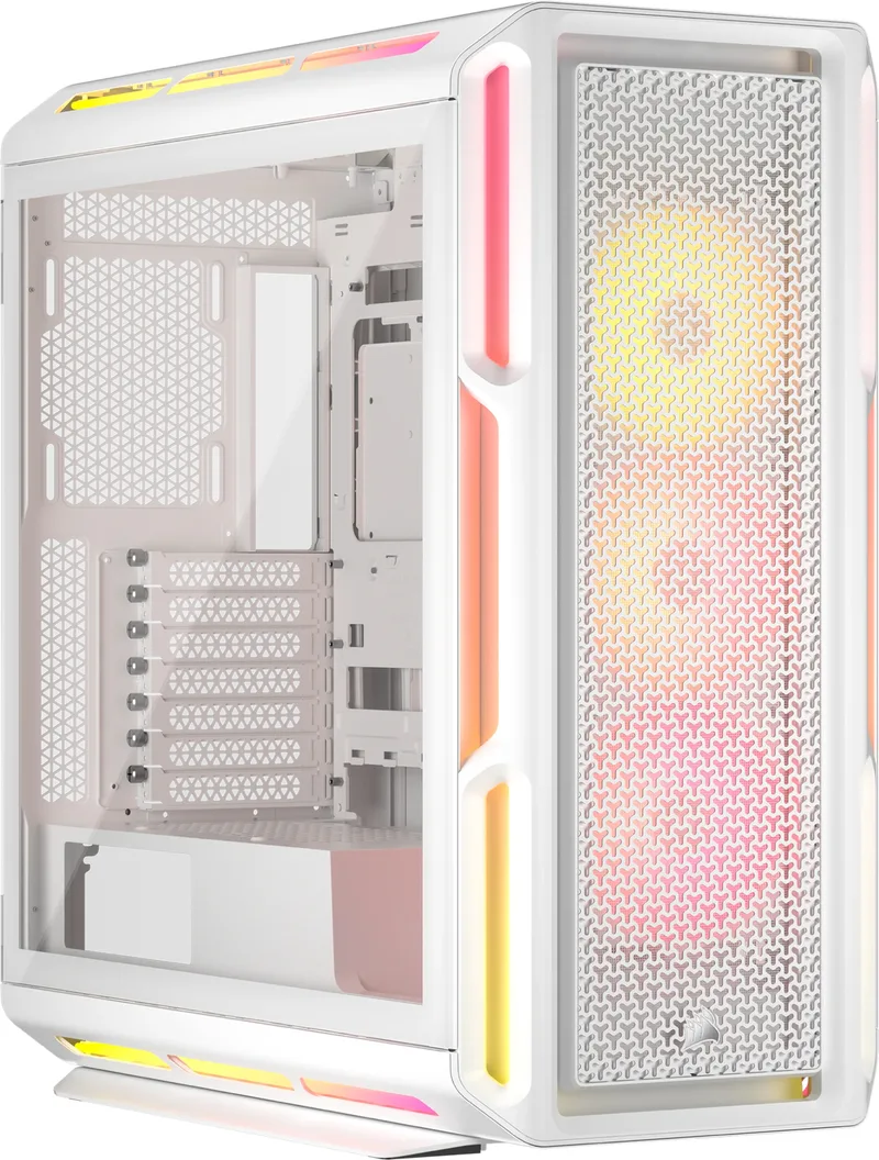 Behuizing Midi 5000T LX RGB (Tempered Glass) White de Corsair – jaquette
