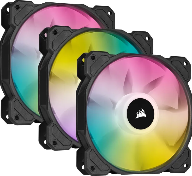 Box Ventilator Corsair SP120 RGB ELITE by Corsair, Black – cover