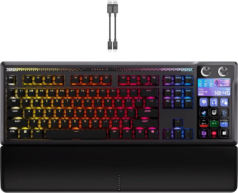 Galleon 100 SD - Mechanisch Gaming Toetsenbord - Stream Deck Ingebouwd - RGB van Corsair, Zwart, US – cover