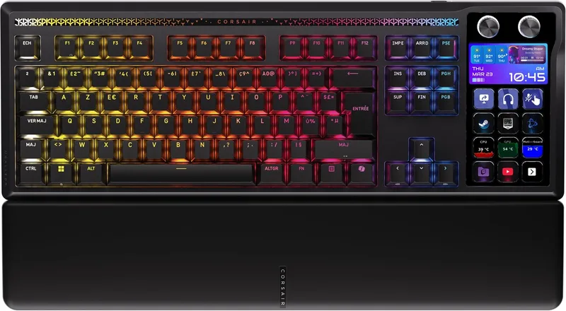 Galleon 100 SD - Mechanisch Gaming Toetsenbord - Stream Deck Ingebouwd - RGB de Corsair, Noir, FR – jaquette