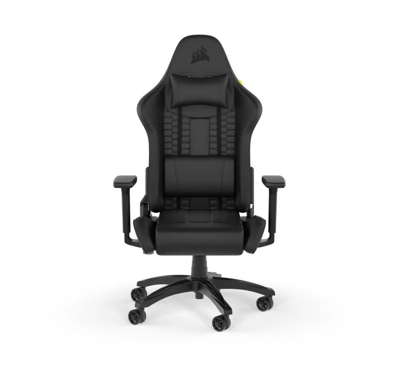 Gaming-Stuhl TC100 Relaxed Gaming-Stuhl, Kunstleder, Schwarz by Corsair – cover