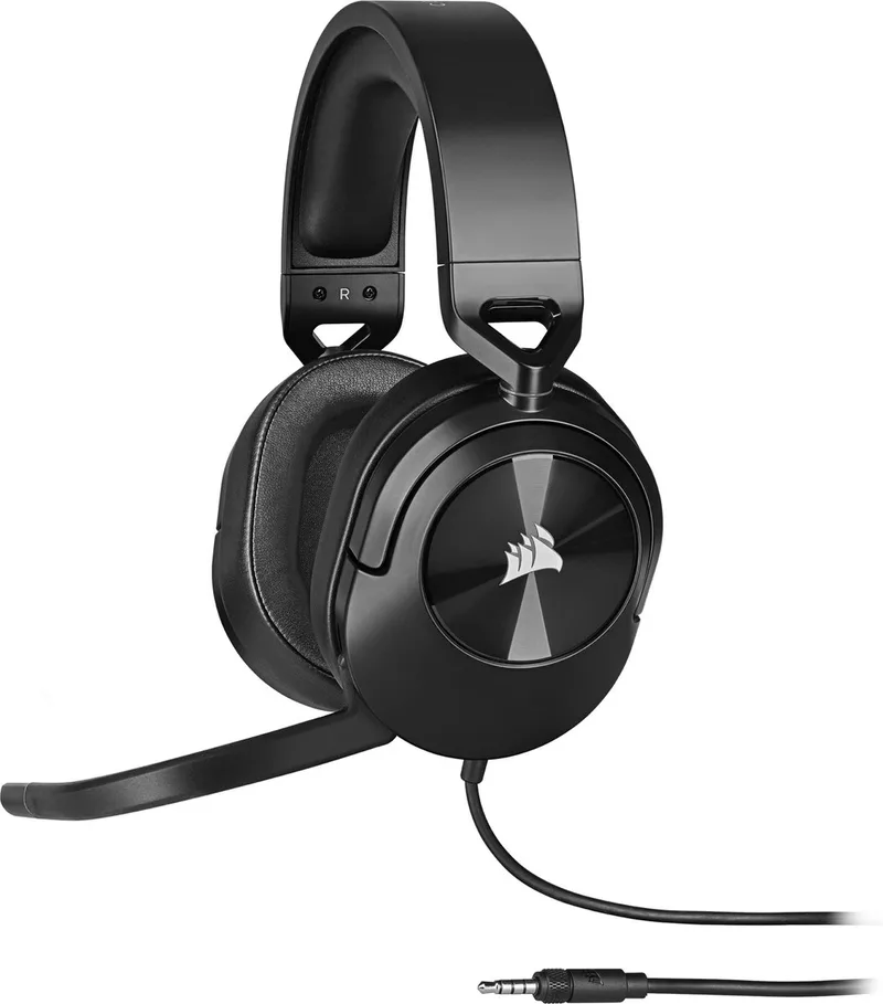 HS55 Stereo Gaming Headset - 3.5mm Jack - Carbon - PS5/PS4, Xbox Series X | S, PC, & Nintendo Switch van Corsair, Zwart – cover