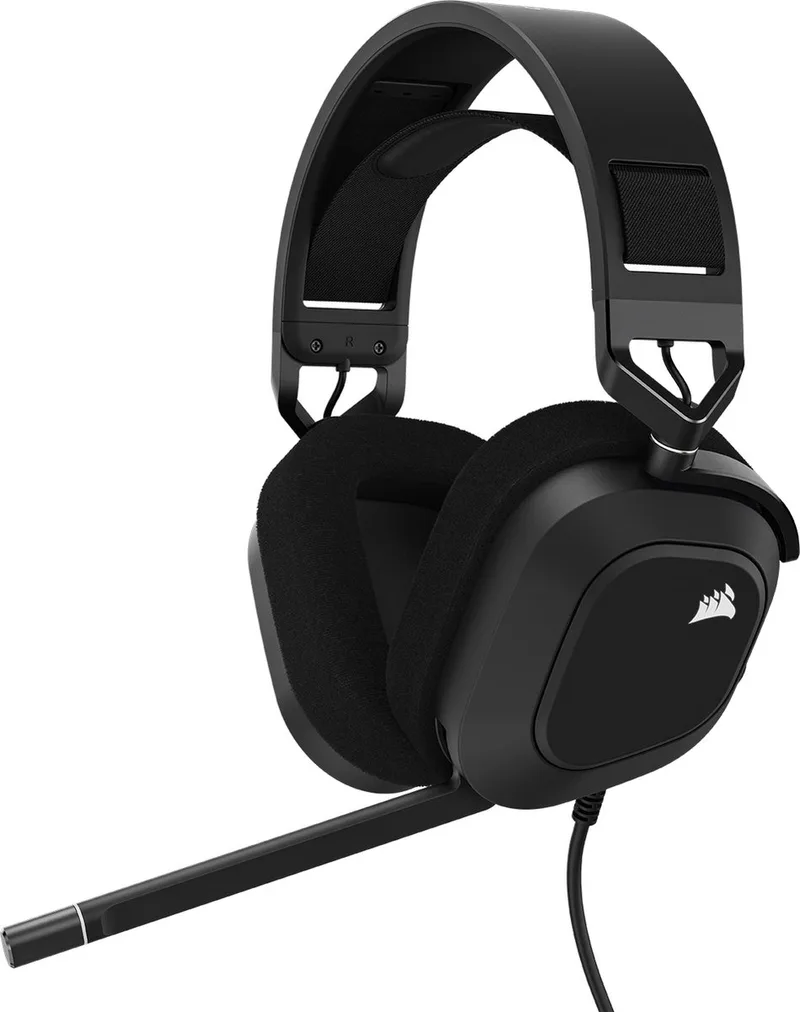 HS80 - Bedrade Gaming Headset - RGB - Dolby Audio 7.1 Surround - PC van Corsair, Carbon – cover