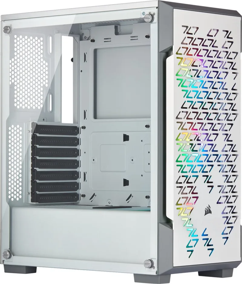 iCUE 220T RGB Airflow Midi Tower Wit by Corsair, Black – cover