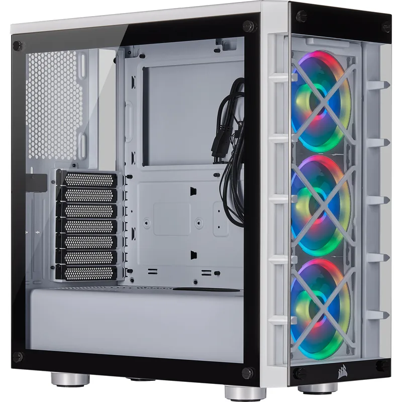 iCUE 465X RGB Smart Case White - Midtowermodel by Corsair – cover
