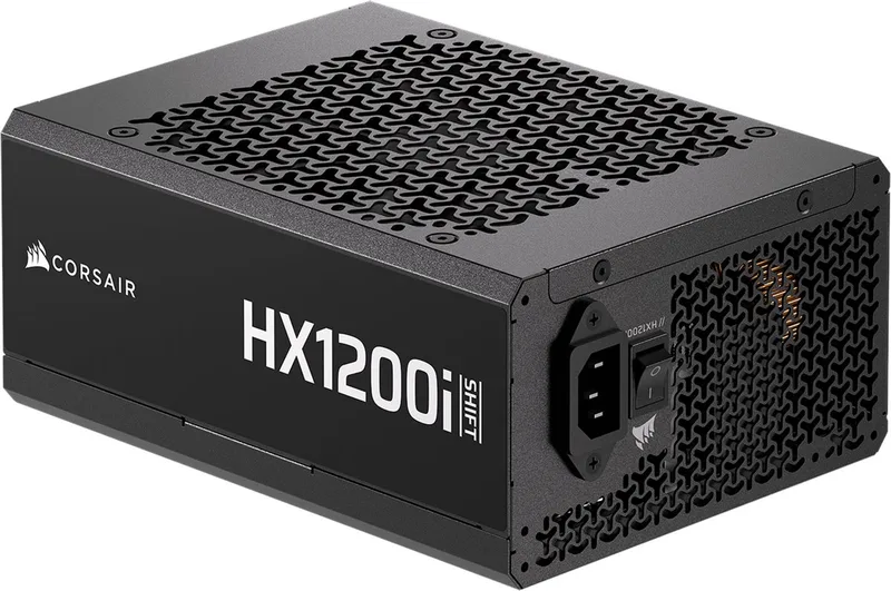 iCUE LINK HX1200i SHIFT - Interne Voeding - 1200 Watt - Modulair - ATX 3.1 - PCIe 5.1 - Cybenetics Platinum efficiëntie - Zero RPM Modus van Corsair, Zwart – cover