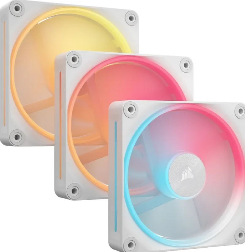 iCUE LINK LX120-R RGB 120mm PWM Reverse Fans Starter Kit White - Ventilator by Corsair – cover