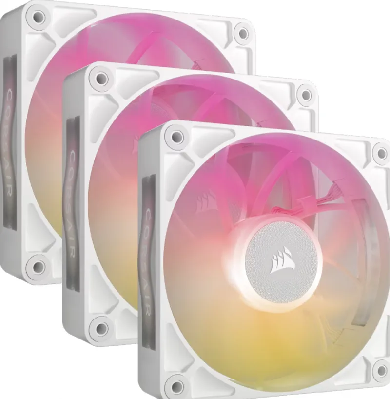 iCUE LINK RX120 MAX RGB PWM Thick Fans Starter Kit White - Ventilator by Corsair – cover