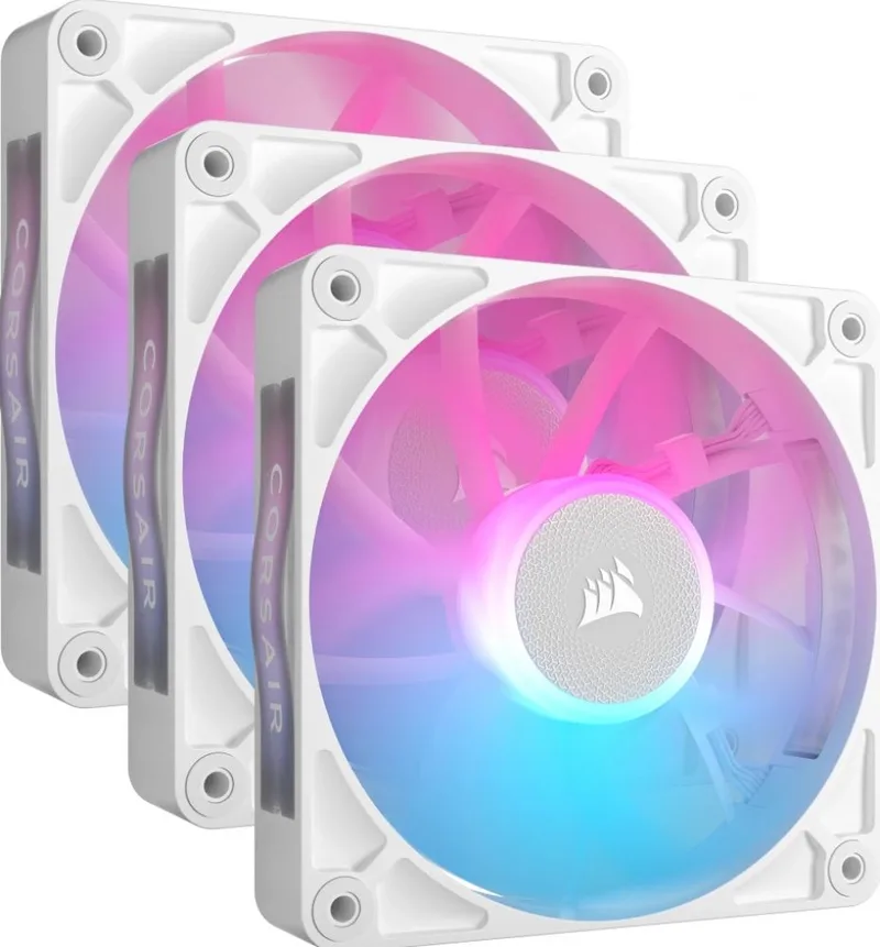iCUE LINK RX120 RGB Starters Kit White - Ventilator de Corsair – jaquette