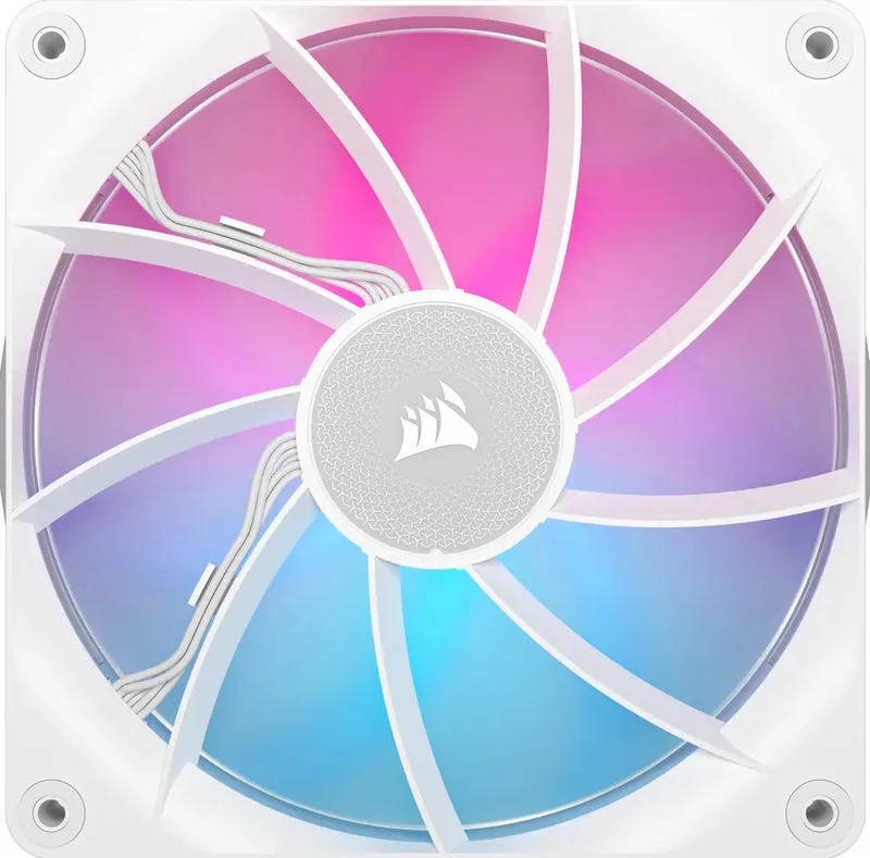 iCUE LINK RX140 RGB Starters Kit White - Ventilatorhuis - 2-pack - 140mm - 95.7 CFM - 300 - 1700 RPM - 10 - 36 dBA - Zero RPM Mode - iCUE LINK System Hub de Corsair, Blanc – jaquette
