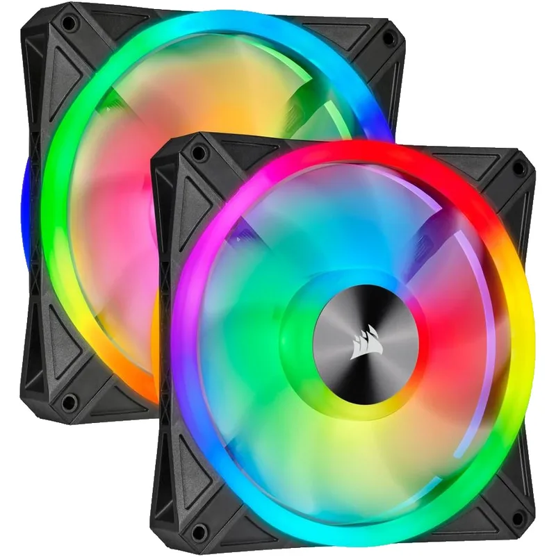 iCUE QL140 RGB PWM Dual Fan Kit Black - Ventilator by Corsair – cover