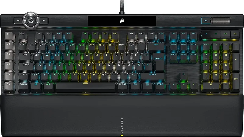 K100 RGB Optisch-Mechanische Gaming-Tastatur Gaming-Tastatur (Beleuchtung) by Corsair, Black – cover